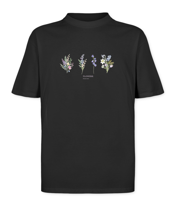 Flowers Camiseta modelo Oversized